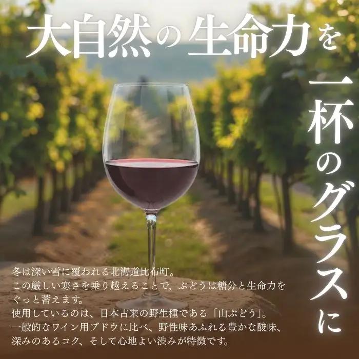 「満吉 2025」(750ml) 1本【ドメーヌ満吉】 日本ワイン 赤ワイン 山ぶどう 果実味 濃い 凝縮感 酸味 渋味 北海道 比布町 ぴっぷ 1030-001