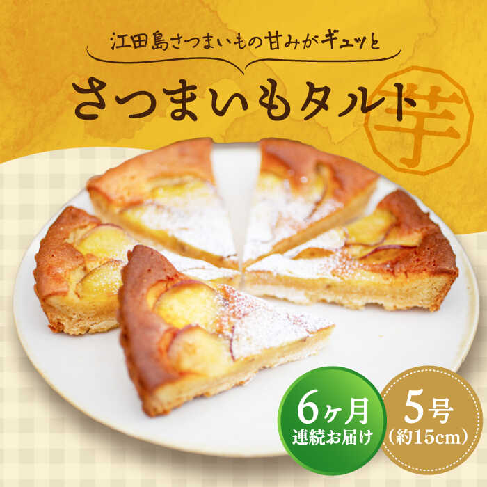 【ふるさと納税】【全6回定期便】さつまいも 芋 てくてくのさつまいもたると ホール5号 芋 人気 お菓子 スイーツ 美味しい 和菓子 ギフト プレゼント 江田島市/峰商事合同会社[XAD068] さつまいも 芋 サツマイモ やきいも スイーツ お菓子