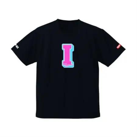 JTTA公認　卓球ユニフォーム【男女兼用(ドライ):XLサイズ】アルファベット　I　ブラック_装飾品・工芸品  洋服 _【1589232】