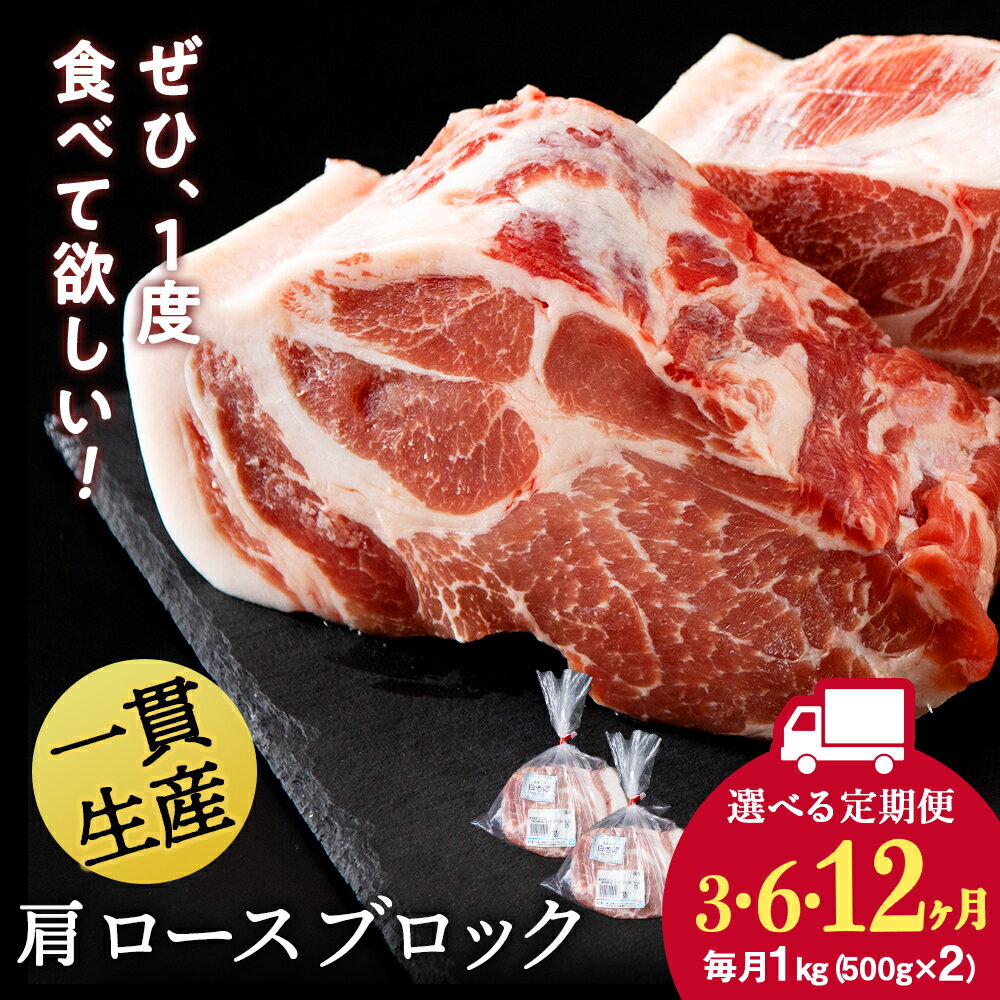 【ふるさと納税】【選べる定期便】北海道産 白老豚 肩ロース ブロック 500g×2パック セット 冷凍 豚肉 料理 BV052肩ロース ロース肉 豚ロース 豚肉 白老豚 白老 北海道 北海道ふるさと納税 白老 ふるさと納税 北海道