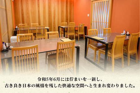お食事券 1万円分 創業大正元年 日光の鰻割烹の老舗「魚登久」 [0531]