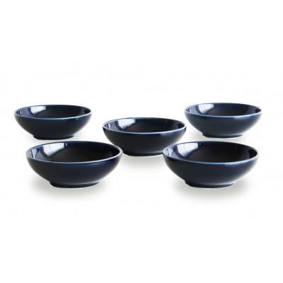 ふるさと納税 瑞浪市 テラグラーズ　ラージボウル　インディゴ　5客揃