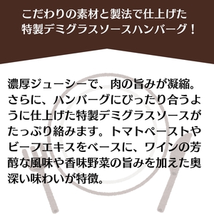 素材の旨みを活かした、特製デミグラスソースハンバーグ　160ｇ×20個（個包装・冷凍）