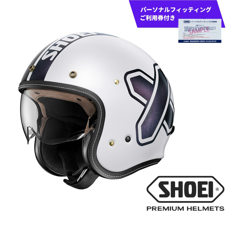 SHOEIヘルメット J・O+ CROSS LOGO2 TC-6 (WHITE/BLACK) Sサイズ パーソナルフィッティングご利用券付 バイク ショウエイ バイク用品 ツーリング SHOEI品質 shoei スポーツ メンズ レディース