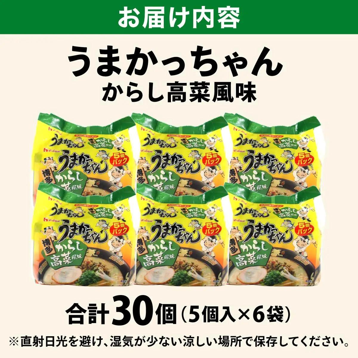VY011 うまかっちゃん からし高菜風味 合計30袋