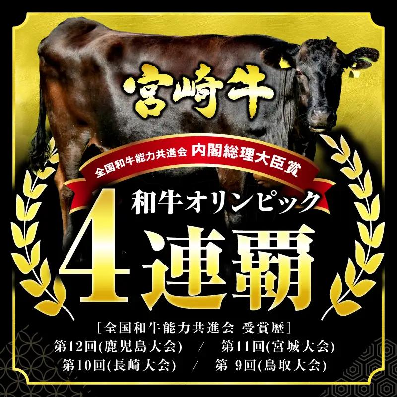 希少部位 宮崎牛 ミスジ ステーキ 計400g 牛肉 黒毛和牛_DA61-26