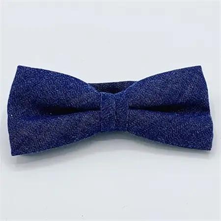 クラバットユキジ製　デニム蝶ネクタイ(インクブルー)_装飾品・工芸品 ネクタイ・ベルト 服飾小物 _【1095849】