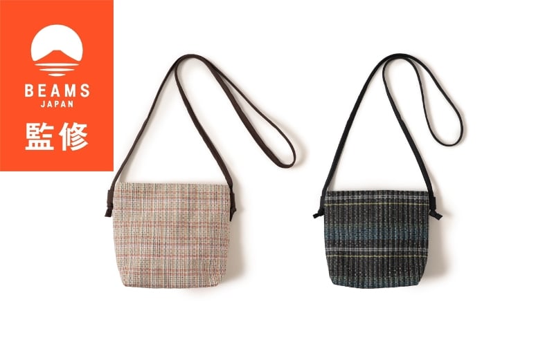 
                  【BEAMS JAPAN監修】「伝統的工芸品」伊那紬 ミニショルダーバッグ 駒ヶ根市 ファッション [№5659-1612]
                