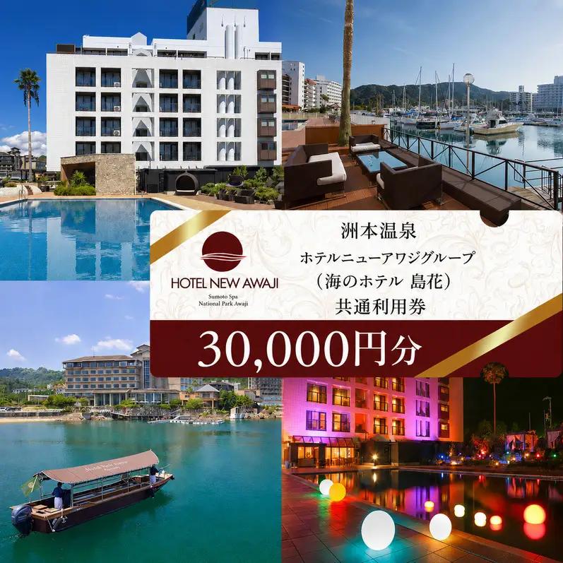 ホテルニューアワジ グループ （海のホテル島花） 共通 利用券 30000円分 洲本温泉 ホテル 宿 旅行券 宿泊券 温泉宿泊券 露天風呂 淡路島 洲本市