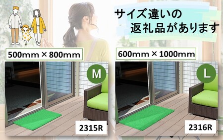 2316R_玄関マット 汚れ落とし ハウスデラックスマット カールタイプL 60cm×100cm 