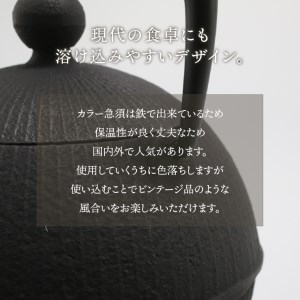 【6カ月以内発送予定】南部鉄器 急須 手まり（ブラック） 0.5L 【及春鋳造所 作】 伝統工芸品 キッチン用品 食器 日用品 雑貨 [Y0019]