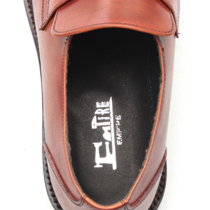 0288 カジュアルシューズ ローファー 3Eウィズ　BROWN（ブラウン）　メンズ ファッション 靴 シューズ 本革　25.0cm〜27.5cm 25.5cm