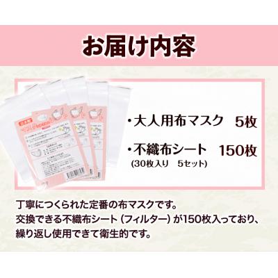 ふるさと納税 笠岡市 ふんわりやわらか布マスク&不織布シート(30枚入り)　5セット　B-87 |  | 01