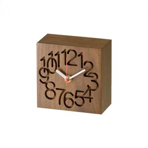 【ギフト用】旭川家具　コサイン　MUKU時計（小）ウォルナット|時計_00639