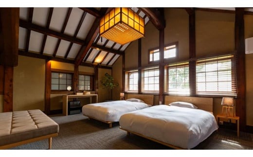 NIPPONIA HOTEL 奈良 ならまち 1 泊 2 日ペア宿泊券（2 食付き） C-1