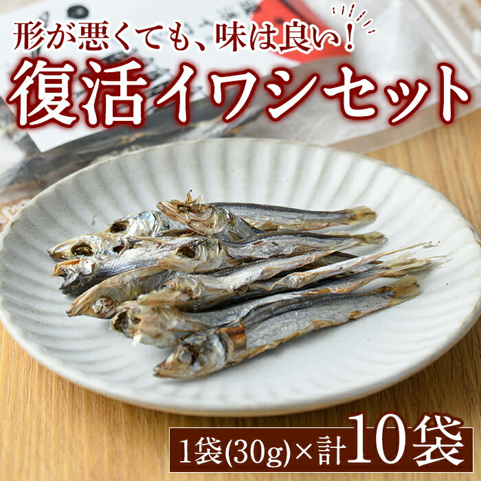 【ふるさと納税】復活イワシ(10パック) おやつ お菓子 いわし イワシ 鰯 ウルメイワシ 丸干し カルシウム セット 詰め合わせ【下園薩男商店】akn086-05