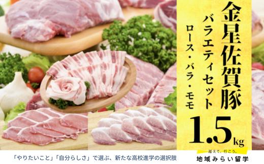 
                  【セット】金星佐賀豚 1.5kgのバラエティセット(ロース・バラ・モモ)
                
