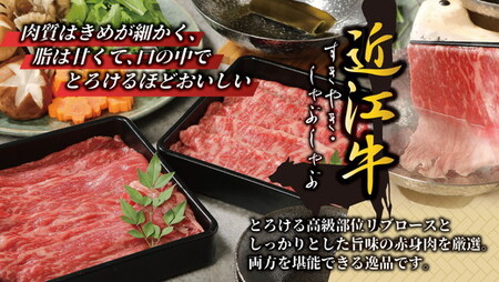 【畜産農家支援】【4等級以上】厳選　近江牛　すき焼き・しゃぶしゃぶ【500g】【BS01SM】【リピート多数】【頑張った方へのご褒美を贅沢に】