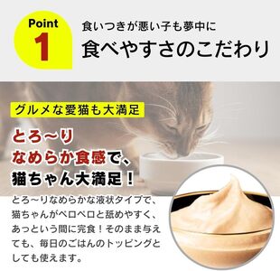 PLCとろりんおやつ 猫用（ツナ＆かつお節味）150g×48個_PLC とろりんおやつ 猫用 150g × 48個 ツナ&かつお節味 とろーり なめらか 液状タイプ キャップ付き スパウトパウチ お腹