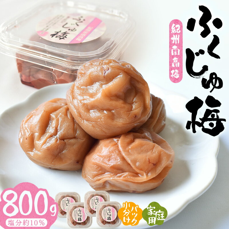 【ふるさと納税】紀州南高梅ふくじゅ梅 800g | 《日本一の梅の産地》 《百年の伝統》 紀州 紀州梅干 和歌山 みなべ町 梅 ウメ うめ 梅干 梅干し 塩分 10% 紀州本庄うめよし