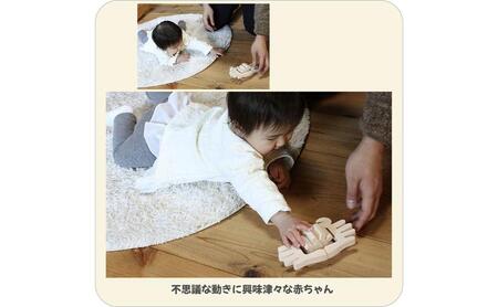 水陸両用お風呂で遊ぶ木のおもちゃ「かに」