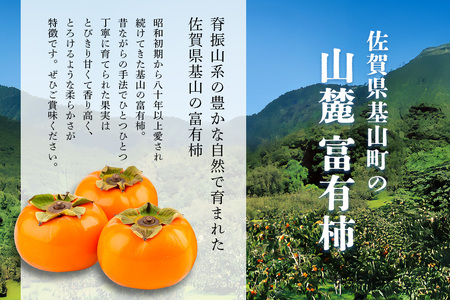 【期間限定】富有柿(3L玉4kg) 基山町一押しの柿【富有柿 3Lサイズ 特産品 名産品 国産 秋の味覚 果物 柿 旬 デザート くだもの フルーツ ビタミンC 食品 美味しい】K012045
