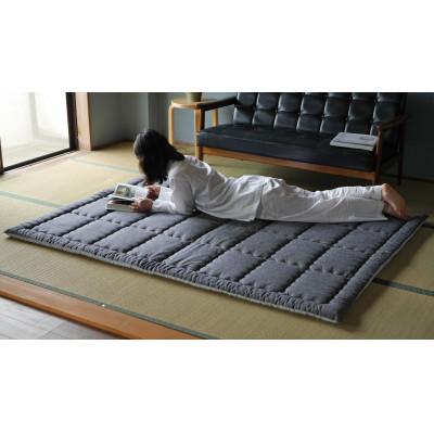 ふるさと納税 筑後市 筑後織コットンラグ:ツムギ(色:灰) |  | 02