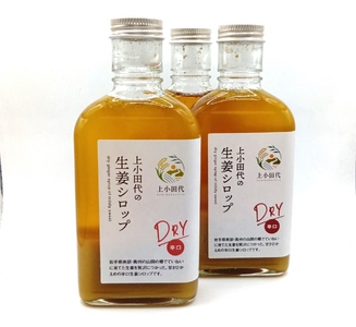 北の生姜家 こがね生姜しろっぷ200ml×3本 保存料着色料不使用 農場生産 自家製しょうがとてんさい糖を贅沢に使用 岩手県奥州市江刺産[T0010]