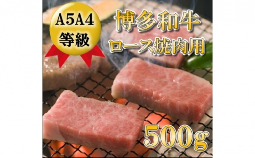 
【A5 A4 等級使用】博多和牛 ロース 焼肉用 500g 【配送不可：離島】
