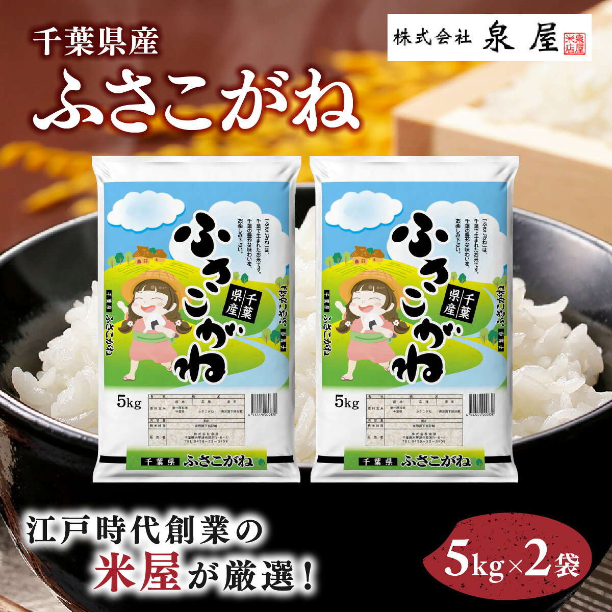 【ふるさと納税】【最短2～7営業日にて出荷】令和8年度産 千葉県産「ふさこがね」10kg (5kg×2) / ふるさと納税 ふさこがね 米 お米 精米 こめ おこめ 送料無料 KCV005