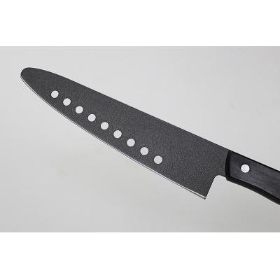 ふるさと納税 関市 H21-02 兼常作 穴あき・リブ付き フッ素コーティング 先丸牛刀包丁 210mm |  | 02