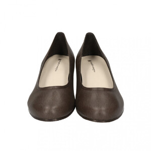 ウェッジプレーンパンプス｜ダークグレー XL(25.0cm) レディース パンプス 3.5cmヒール ウエッジソール 幅広 甲高 外反母趾 ゆったり幅 大人気 靴 お仕事靴