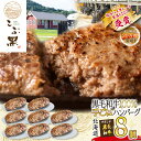 【ふるさと納税】 北海道産 黒毛和牛 こぶ黒 ハンバーグ 8個 和牛 ブランド牛 ハンバーグステーキ BBQ バーベキュー 牛肉 ブランド 牛 肉 ビーフ お惣菜 惣菜 冷凍 北海道 新ひだか町