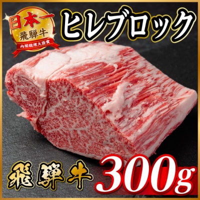 飛騨牛 ヒレブロック 約300g　タレ付き【配送不可地域：離島】【1742489】
