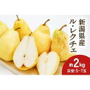 【ふるさと納税】【2024年先行予約】新潟県産 ル・レクチェ 約2kg 幻の洋梨《11月下旬～順次発送》 | フルーツ 果物 くだもの 食品 人気 おすすめ 送料無料