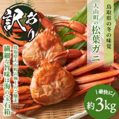 ふるさと納税 智頭町 【2027年1月以降順次発送】[冷凍]訳あり松葉ガニ約3kg詰め合わせ　OM-14-2