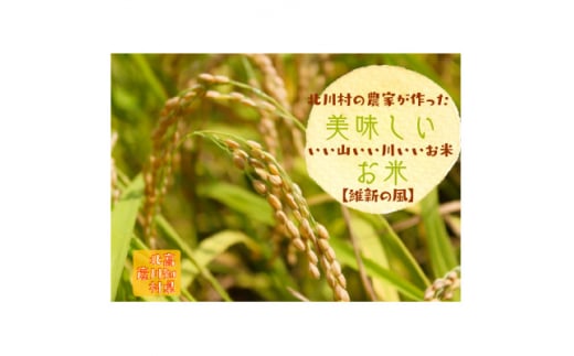 北川村の米〈維新の風〉[5kg×1袋]【1521005】