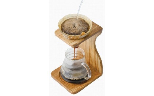 HARIO コーヒードリッパー V60 オリーブウッドスタンドセット［VSS-1206-OV］｜ハリオ 耐熱 ガラス 食器 キッチン 日用品 キッチン用品 日本製 おしゃれ かわいい コーヒー ドリッ