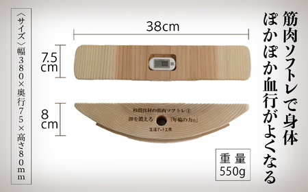  【歩くのがつらいと感じたら 足ふみ筋トレ丸太】年輪の力 032004