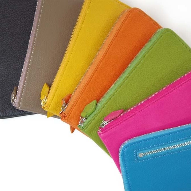 L型ファスナー長札入れ「L字束入」綿袋付 (カラー：トープ（濃ベージュ）)