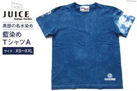 Tシャツ ASCENSION  藍染め タイダイ TシャツA  1枚 ファッション 服 男性 メンズ 女性 レディース  L