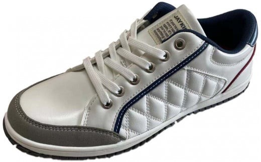 紳士用カジュアルスニーカー　JK 1312（ホワイト / 26.5㎝）