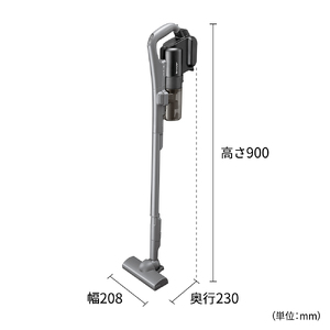 G168(グレー)　SHARP コードレススティック掃除機 EC-PT2-H（アッシュグレー）