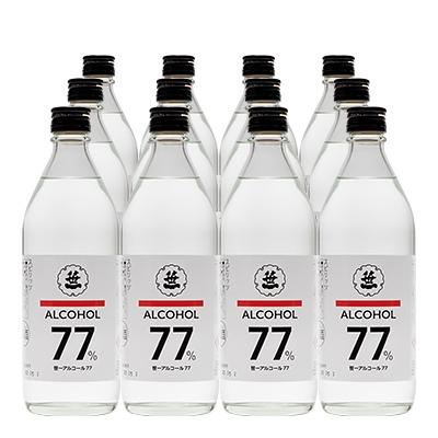 ふるさと納税 大月市 笹一アルコール77　500ml×12本