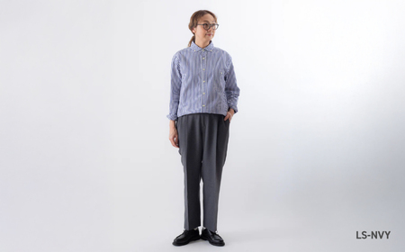 JAMES & CO. STANDARD SHIRT 「 Pujol 」カラー：LS-NVY（ロンストネイビー）サイズ：3 | PUJOL スタンダードシャツ JAMES＆CO メンズ 長袖 シャツ 
