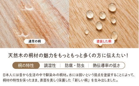 kirisai 桐のカッティングプレート丸