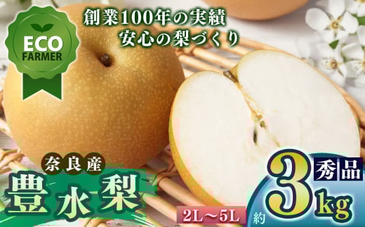 A16 【先行予約】 南陽園の豊水梨 おみやげ桜箱（約3kg） 2L～5L 【秀品】 | ≪数量限定≫ 梨園直送！ 期間限定 果物 くだもの フルーツ 農家直送 梨 ナシ なし シャキシャキ もぎたて 旬 お取り寄せ 豊水梨 奈良県 大淀町 ※9月初旬より順次発送