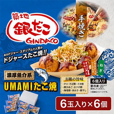 ふるさと納税 桐生市 築地銀だこ　UMAMIたこ焼6玉入り×6個