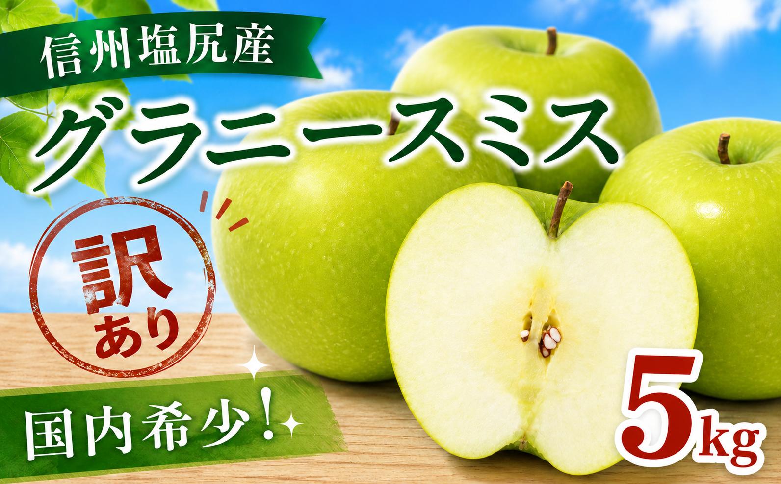 
                  【2026年先行予約】【訳あり】モモセ果樹園 信州塩尻産 グラニースミス 約5kg ｜ 先行受付 果物 くだもの フルーツ グラニースミス りんご 青りんご 林檎 信州 長野県 塩尻市
                