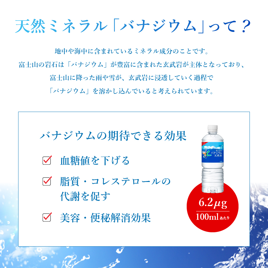 【2か月お届け】「アサヒおいしい水」富士山のバナジウム天然水 1箱(24本入）PET600ml